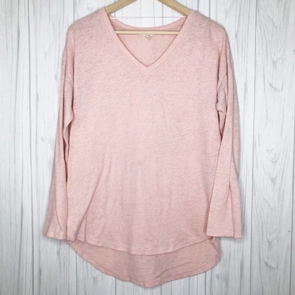 CASLON Pink Shirttail Tunic Top